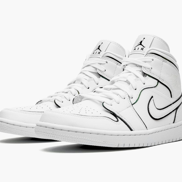 Womens WMNS Air 1 Mid CK6587 100 Iridescent Outline - Picture 1 of 5